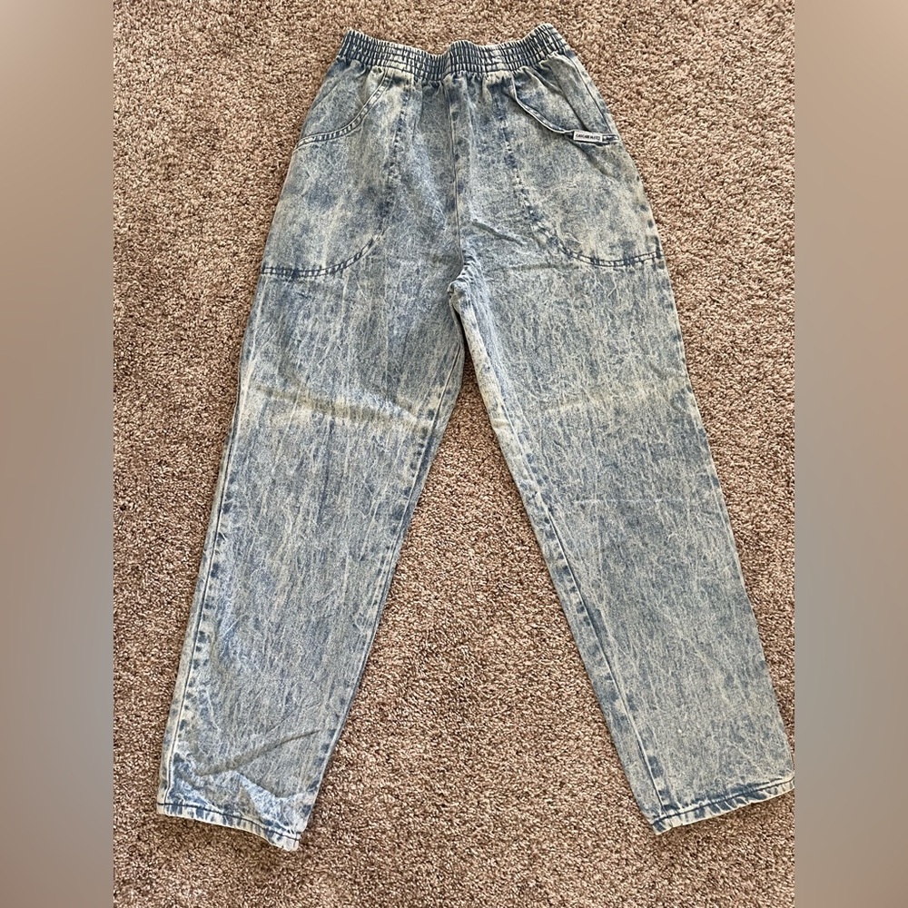 Vintage CASCADE BLUES high waist Acid-Wash Jeans